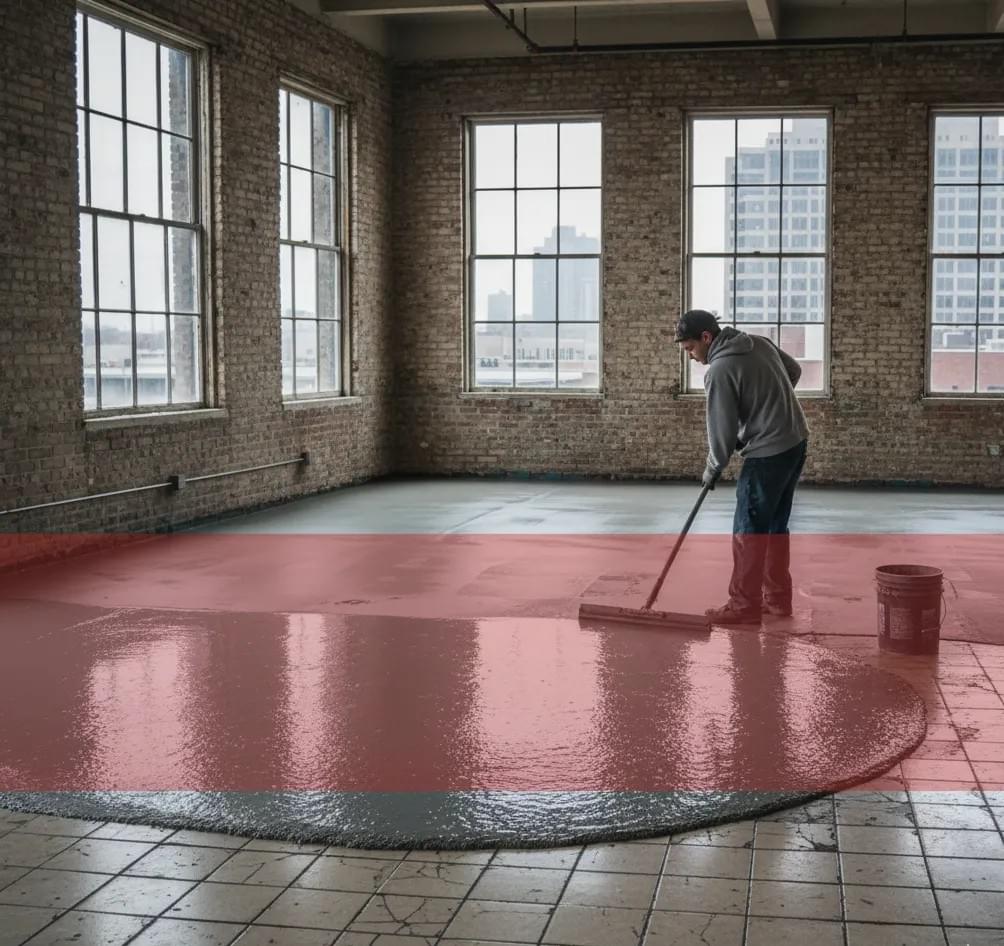 Concrete Resurfacing over Ceramic, Quarry, and Porcelain Tiles in New Jersey